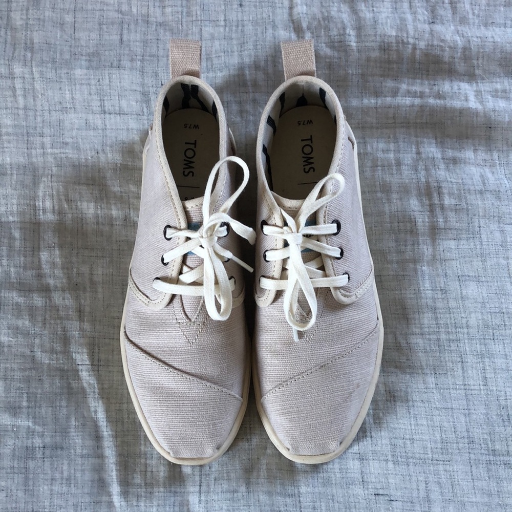 TOMS Natural Heritage Canvas Women's Cupsole Botas Boots Venice Collection -7.5